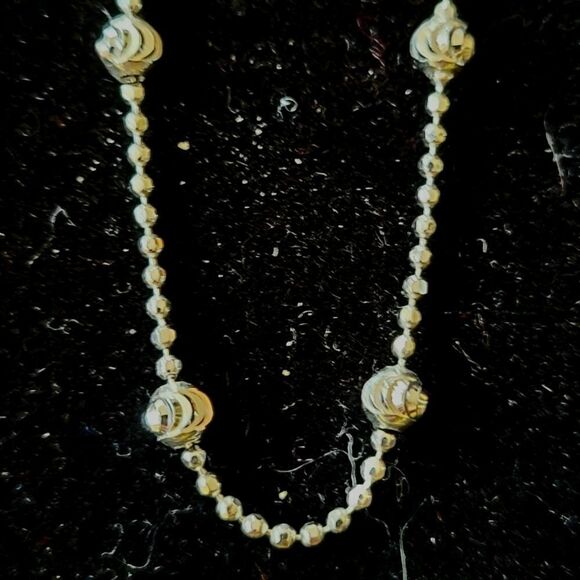 Sterling chain with diamond look - Picture 3 of 3